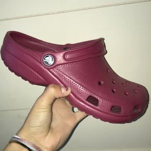 Maroon Crocs